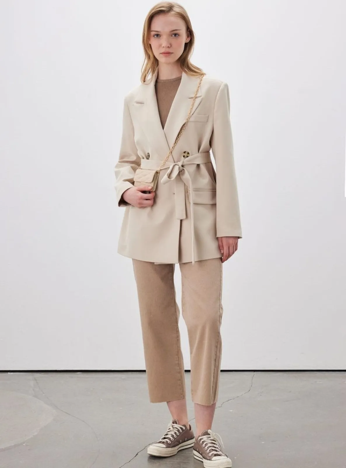 Beige - Pants