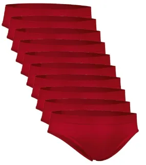 Lot 10 slips pour Homme - rouge - ZEUS 