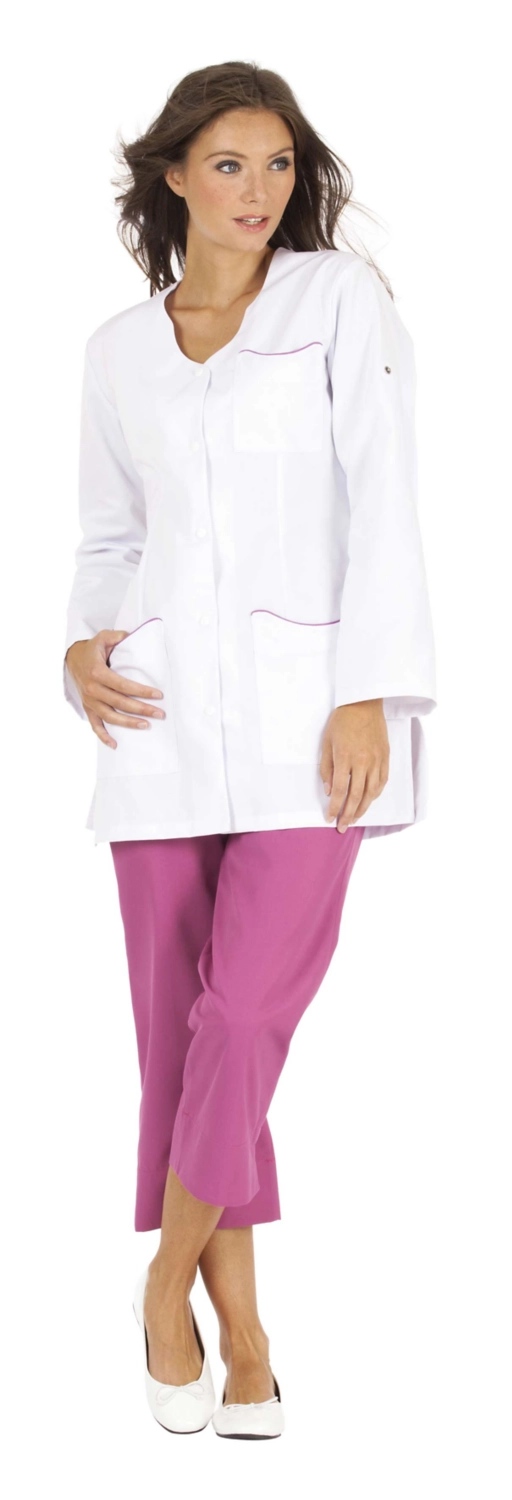 Tunique femme Laurie manches transformables - Blanc / Rosa Molinel Hasson